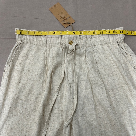 Thread + Supply Cream Paperbag Waist Wide Leg Pant XL - Picture 3 of 9